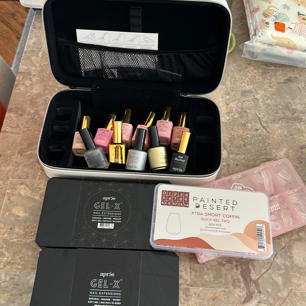 Apres gel-x nail lot and extras